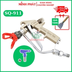 Súng Phun Trét Tường SQ-911 Cao Cấp Minh Phát , Súng Phun Bột Phun Sơn Đa Năng Công Nghiệp Áp Lực Cao