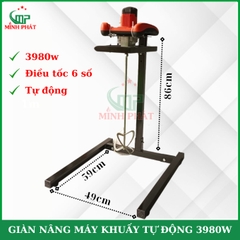 Trọn Bộ Máy Khuấy Giàn Nâng Tự Động Minh Phát 3980w, Giàn Nâng Máy Khuấy Đa Năng