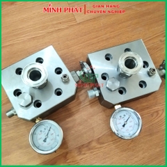 Đầu Bơm Inox Máy Phun Bột Trét GK7000 GK8000 Minh Phát, Đầu Bò Máy Phun Bột Trét Guchen 9000