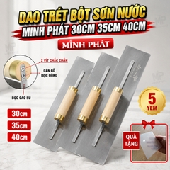 Dao Trét Bột Sơn Nước Minh Phát Thép Trắng Cán Đồng 30cm 35cm 40cm