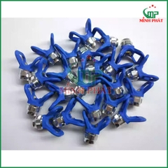 🎨 Đầu Chụp Béc Phun Sơn 395 490 495 Minh Phát Màu Xanh Vòng Giữ Béc Máy Phun Cao Áp