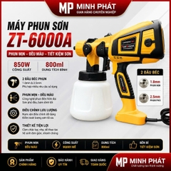 Máy Phun Sơn Cầm Tay Electric Spray ZT-6000A 850W 2 Đầu Béc 1.8mm 2.5mm