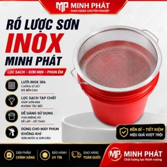 Rỗ Lược Bột - Lược Sơn Inox 201 2 Lớp Lưới Minh Phát Kích Thước 30cm