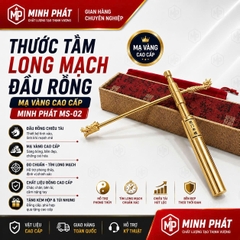 Thước Tầm Long Mạ Vàng Cao Cấp, Gậy Tầm Long Mạch Phong Thủy