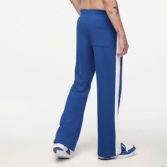 Quần ống vểnh thun cotton form thoải mái màu xanh coban