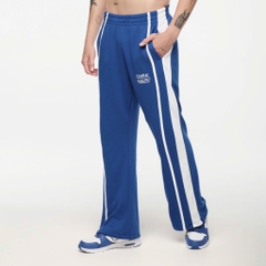 Quần ống vểnh thun cotton form thoải mái màu xanh coban