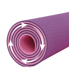 Thảm Tập Yoga 2 Lớp 6mm Chống Trượt Kèm Túi Đựng Tập Gym Thể Thao Chống Thấm
