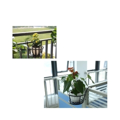 Giỏ Treo Chậu Hoa Ban Công Có Móc Đường Kính 22 Cm