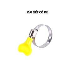 Đai Siết Cổ dê Inox Có Tay Vặn Nhựa Dùng Để Vặn, Cố Định Ống Nước