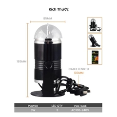 Đèn Led Trụ Xoay Màu Cảm Ứng Âm Thanh Chớp Nháy Theo Điệu Nhạc Có Thể Điều Chỉnh Được Góc Chiếu Trang Trí Nhà, Karaoke, Vũ Trường
