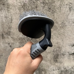 Bàn Chải Chà Rửa Bánh Xe, Lốp Xe Có Tay Cầm Cán Cong Chuyên Dụng Cho Ô Tô, Xe Máy