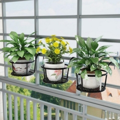 Giỏ Treo Chậu Hoa Ban Công Có Móc Đường Kính 22 Cm