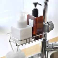 Khay Inox Gắn Vòi Nước Đựng Đồ Rửa Chén Bát