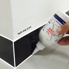 Combo 2 Chai Sơn Kẻ Chỉ Gạch [Tặng 5 Khăn Lau Siêu Thấm + 1 Bàn Chải Vệ Sinh Khe Rãnh]