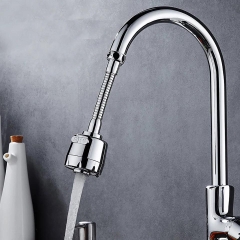 Đầu vòi tăng áp rửa bát, Vòi tăng áp bồn rửa bát xoay linh hoạt 360 tiện lợi với 2 chế độ nước có dây