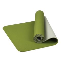 Thảm Tập Yoga 2 Lớp 6mm Chống Trượt Kèm Túi Đựng Tập Gym Thể Thao Chống Thấm