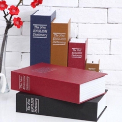 Két sắt mini hình quyển sách từ điển tiếng Anh Ổ khóa