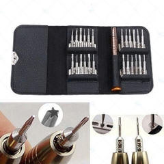 Dụng cụ tháo ráp ,Tua vít, Bộ tua vít đa năng sửa chữa đồ dùng ví da 25 đầu sửa chữa tất cả các chi tiết nhỏ nhất