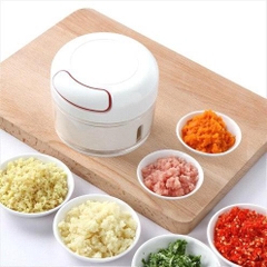 Dụng Cụ Xay Tỏi Ớt Xay Thịt Rút Dây