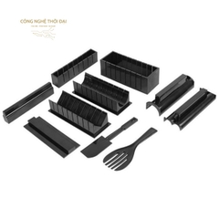 Bộ Dụng Cụ Làm Sushi 10 Món Chế Biến Món Sushi, Cơm Cuộn, Kim Bắp, Trứng Cuộn