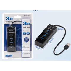 Hub Chia 4 Cổng USB 3.0 Tốc Độ Cao Dây Dài 30 cm