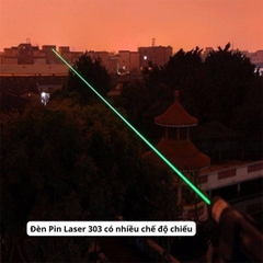 Đèn Pin Laser 303 có nhiều chế độ chiếu
