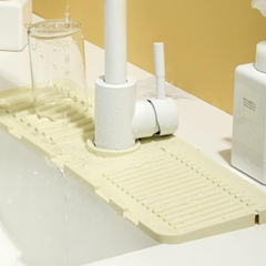 Thảm silicone hứng và thoát nước bồn rửa bát, bồn rửa mặt, thoát nước nhanh chóng, dễ dàng vệ sinh