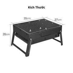 Bếp Nướng Than Hoa, Than Củi Xếp Gọn Có Thể Mang Theo Khi Đi Du Lịch, Cắm Trại, Tổ Chức Tiệc Nướng BBQ Ngoài Trời