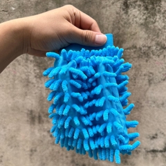 Găng Tay Rửa Xe San Hô 2 Mặt Mềm Mịn Sợi Microfiber Chuyên Dụng Cho Ô Tô, Xe Máy