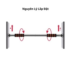 Xà Đơn Treo Tường Gắn Cửa Tập Gym, Cơ Bụng, Thể Hình Tại Nhà Kích Thước 0.6 x 1 m , 0.8 x 1.3 m