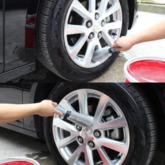 Bàn Chải Chà Rửa Mâm Xe, Vành Bánh Có Tay Cầm Chuyên Dụng Cho Ô Tô, Xe Máy