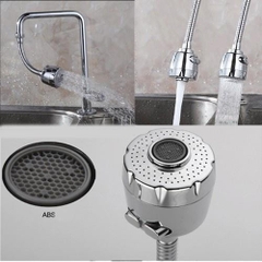 Đầu vòi tăng áp rửa bát, Vòi tăng áp bồn rửa bát xoay linh hoạt 360 tiện lợi với 2 chế độ nước có dây