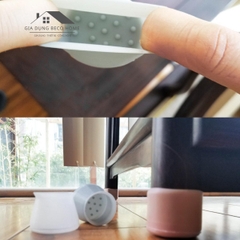 Combo 10 Nút Bọc Chân Bàn Ghế Hình Tròn Chất Liệu Silicone