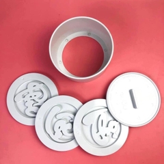 Bộ Khuôn Làm Xôi In Chữ Phúc Lộc Thọ 5 Chi Tiết Bằng Chất Liệu Nhựa Chịu Nhiệt