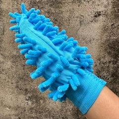 Găng Tay Rửa Xe San Hô 2 Mặt Mềm Mịn Sợi Microfiber Chuyên Dụng Cho Ô Tô, Xe Máy