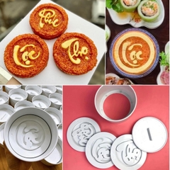 Bộ Khuôn Làm Xôi In Chữ Phúc Lộc Thọ 5 Chi Tiết Bằng Chất Liệu Nhựa Chịu Nhiệt