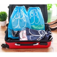 Combo 10 Túi Vải Đựng Giày Dép Du Lịch Size Lớn Có Dây Rút