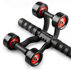 Con Lăn Tập Bụng 4 Bánh Có Thảm Lót Tập Cơ Bụng, Cơ Tay, Cơ Lưng, Tập Gym Tại Nhà
