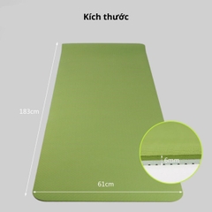 Thảm Tập Yoga 2 Lớp 6mm Chống Trượt Kèm Túi Đựng Tập Gym Thể Thao Chống Thấm