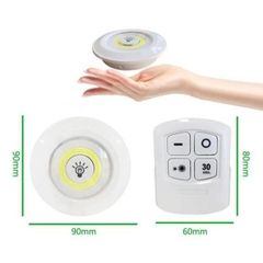 Bộ 3 Đèn Led Không Dây Kèm Remote Điều Khiển Từ Xa Có Miếng Dán Tường