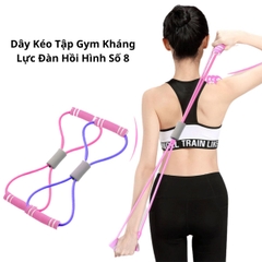 Dây Kéo Tập Gym Đàn Hồi Tập Tay Vai Kháng Lực Hình Số 8 Dành Cho Nam Nữ