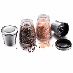 Dụng cụ xay tiêu cầm tay inox , lọ xay tiêu cầm tay, cối xay tiêu, hủ đựng tiêu