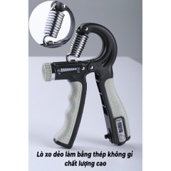 Kìm Bóp Tay Dụng Cụ Tập Tay Tại Nhà Điều Chỉnh Lực 5 - 60 kg Có Đếm Số Tự Động