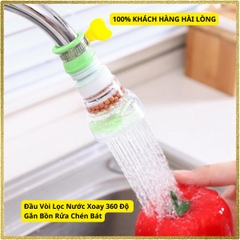 Đầu Vòi Lọc Nước Xoay 360 Độ  Gắn Bồn Rửa Chén Bát