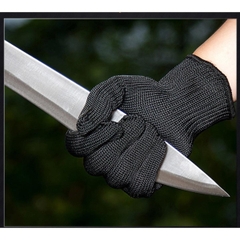 Đôi găng tay chống cắt, chống mài mòn dệt thép không gỉ 17x23cm