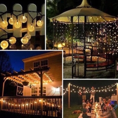 Dây Đèn LED Bi Giọt Nước Dài 10 M Trang Trí Trong Nhà, Ngoài Trời Chống Nước