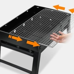 Bếp Nướng Than Hoa, Than Củi Xếp Gọn Có Thể Mang Theo Khi Đi Du Lịch, Cắm Trại, Tổ Chức Tiệc Nướng BBQ Ngoài Trời