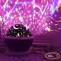 Đèn Ngủ Chiếu Bầu Trời Trăng Sao Star Master Xoay Tròn 360 Độ Trang Trí Phòng Ngủ Lãng Mạn Dễ Thương