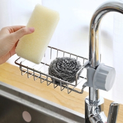 Khay Inox Gắn Vòi Nước Đựng Đồ Rửa Chén Bát