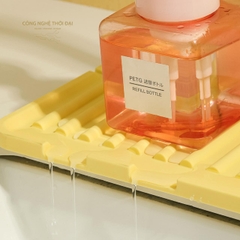 Thảm silicone hứng và thoát nước bồn rửa bát, bồn rửa mặt, thoát nước nhanh chóng, dễ dàng vệ sinh
